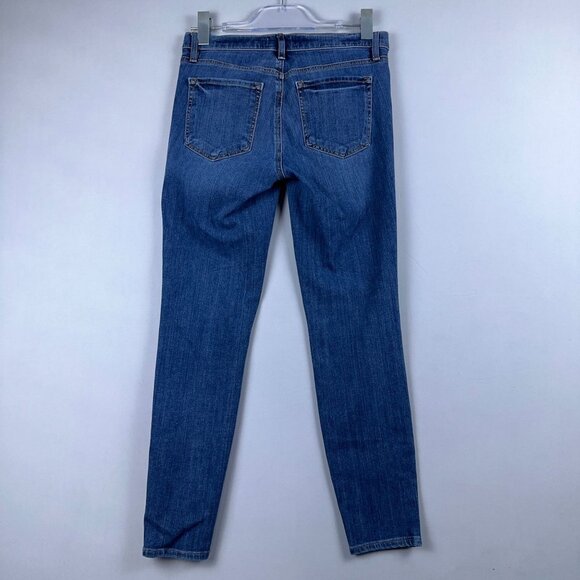Loft Skinny Jeans Womens Size 28/6 Mid Rise Medium Wash Denim Stretch Blue - Picture 2 of 13
